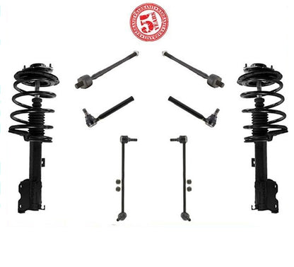 Front Complete Struts Outer & Inner Tie Rods & Sway Bar For 2005-2007 Murano