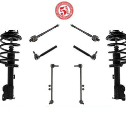 2005-2007 Murano amortiguadores delanteros completos varillas de amarre exteriores e interiores y barra estabilizadora