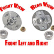 Fits 01-05 Honda Civic (2) Front Left & Right Spindle Wheel Hub & Bearing
