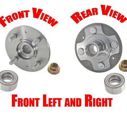 Fits 01-05 Honda Civic (2) Front Left & Right Spindle Wheel Hub & Bearing