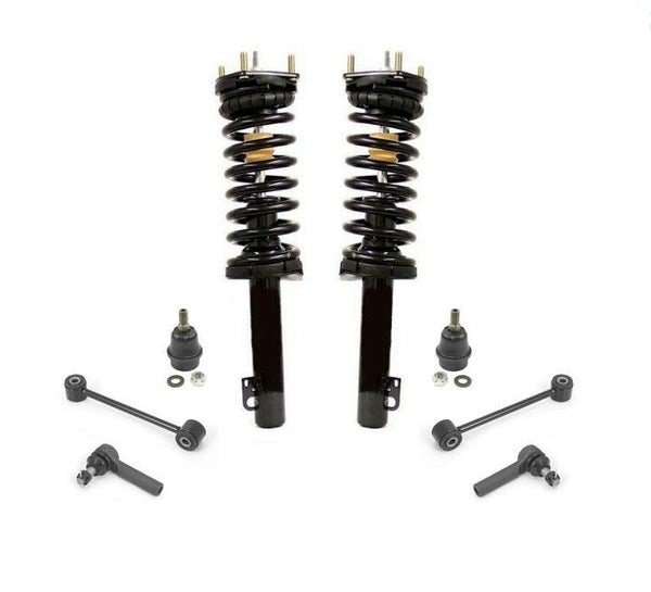 Se adapta a Jeep Commander 06-10, rótulas de puntal completas delanteras, enlaces de varillas de amarre, 8 piezas