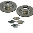 Fits 13-15 GLK250 10-15 GLK350 (2) Rear Brake Rotors & Front Brake Pads