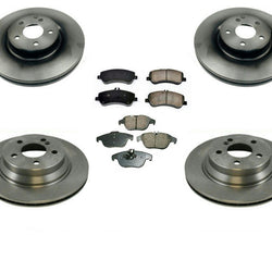 Compatible con rotores de freno delanteros y traseros y pastillas de freno delantero 13-15 GLK250 10-15 GLK350.