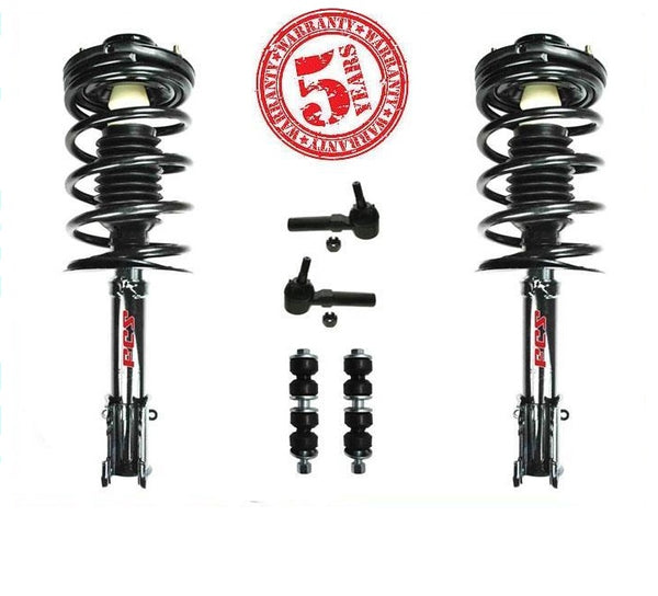 PT CRUISER 2001-2010 Puntales de resorte delanteros completos, varillas de amarre exteriores y enlace de barra estabilizadora