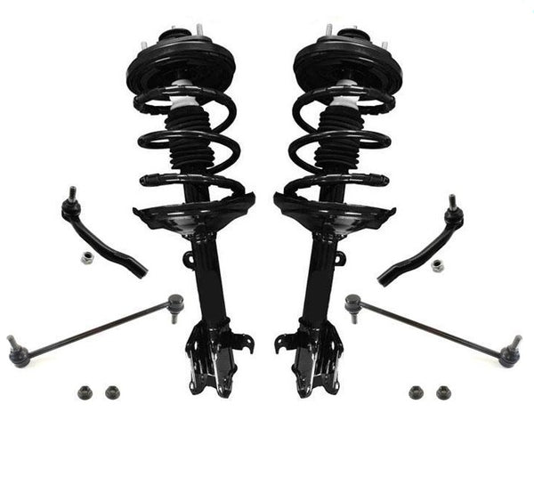 Complete Coil Spring Strut for Acura MDX 2003-2006 Tie Rods Sway Bar Links 6Pc