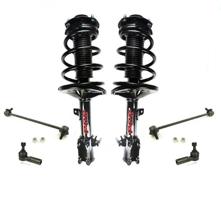 2 Frt Comp Shock Spring Strut Fits 99-03 Lexus RX300 Front Wheel Drive Only 6pc