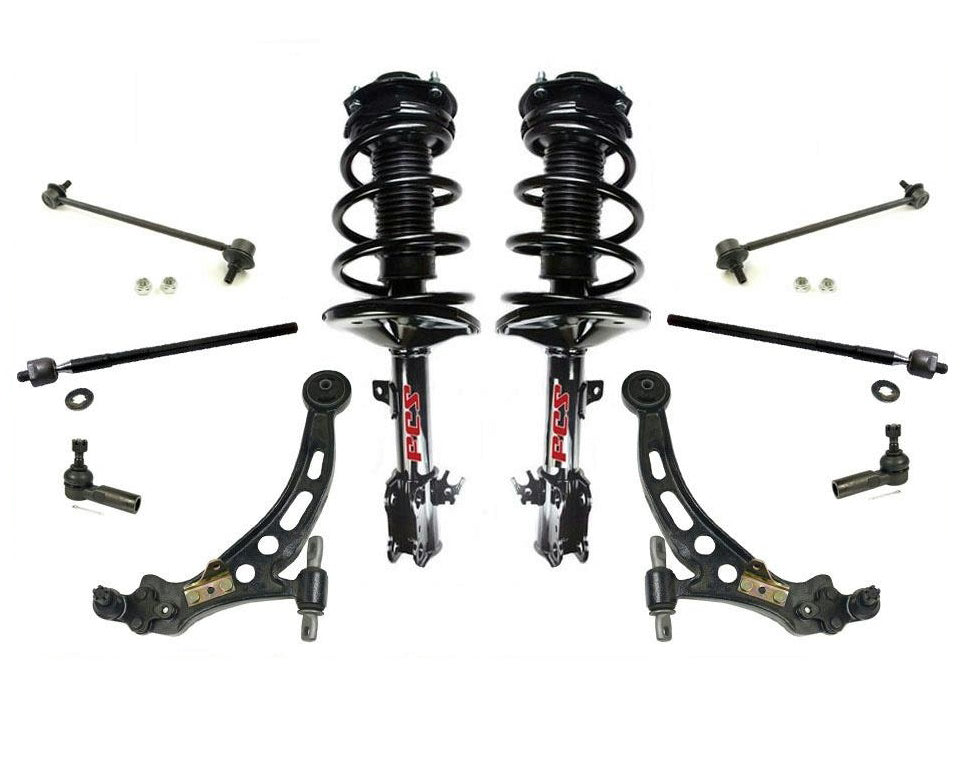 2 Frt Comp Shock Spring Strut Fits 99-03 Lexus RX300 Front Wheel Drive Only 10pc