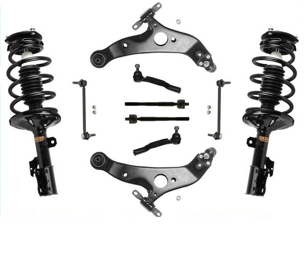 04-06 Sienna Front Complete Struts 8 Pcs Chassis Kit Check FITMENT ON STRUTS!!!