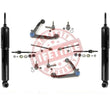 02-05 Ram 1500 4x4 Upp Control Arm Low Ball Joint In out Tie Rods Sway Shocks 12