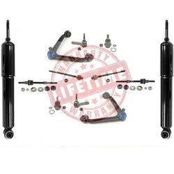 02-05 Ram 1500 4x4 Upp Control Arm Low Ball Joint In out Tie Rods Sway Shocks 12