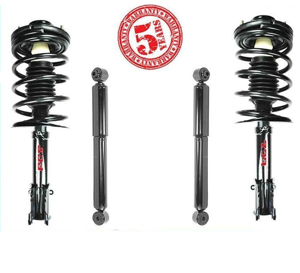 PT CRUISER 2001-2010 Puntales de resorte completos delanteros izquierdo y derecho y amortiguadores traseros