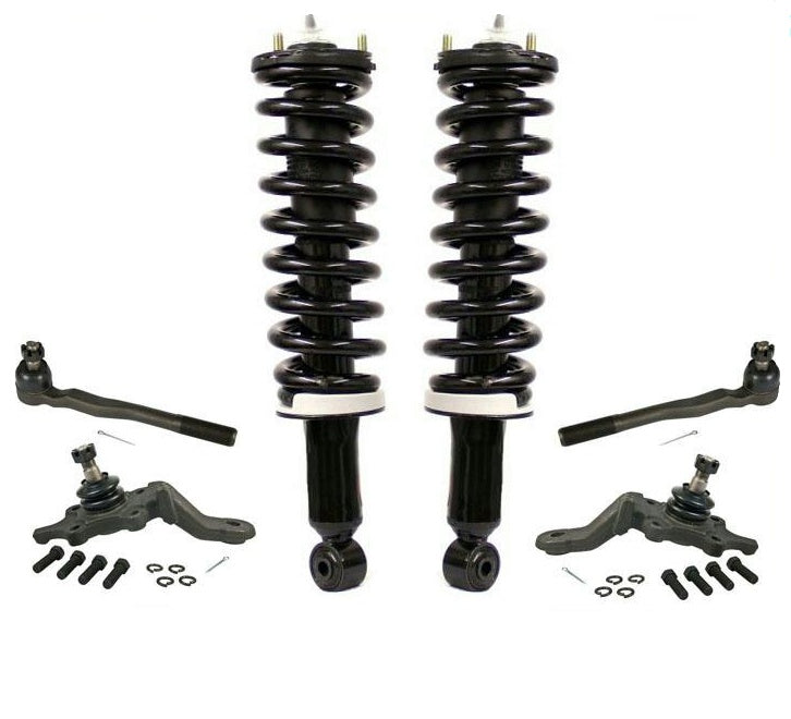 Front Complete Struts Lower Ball Joints & Tie Rods for Toyota 4Runner 3.4L 96-02