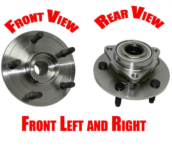 for 02-08 Ram 1500 Pick Up W Rear ABS Only Bearing (2) Hub Assembly R ABS Brakes