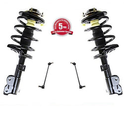 Front Complete Shock Struts 1331646LR & Sway Bar Links for Nissan Quest 04-09