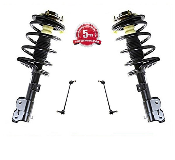 Front Complete Shock Struts 1331646LR & Sway Bar Links for Nissan Quest 04-09