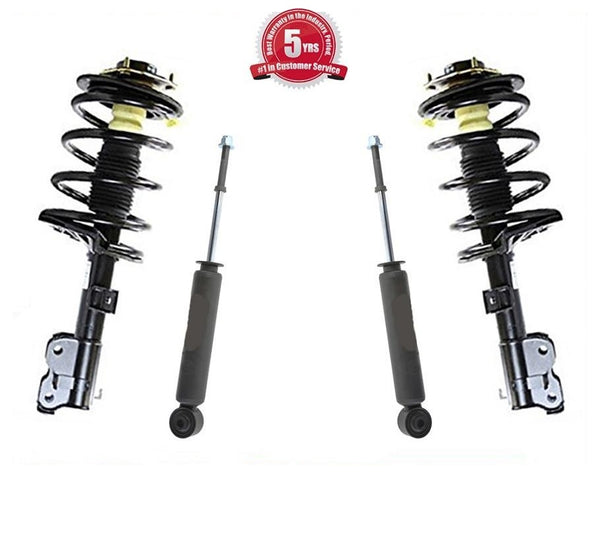 Conjunto de puntales delanteros completos y amortiguadores traseros para Nissan Quest 2004-2009