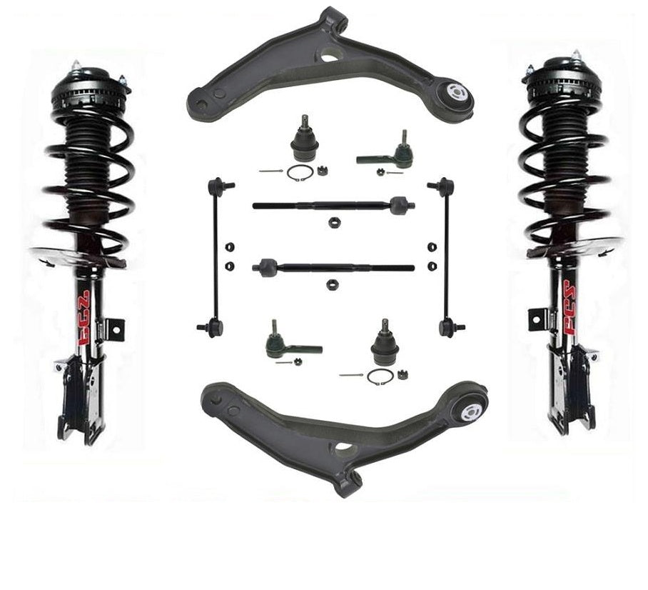 Ft Coil Spring Struts Lower Control Arms Ball J for Dodge Avenger R/T 2008-2014