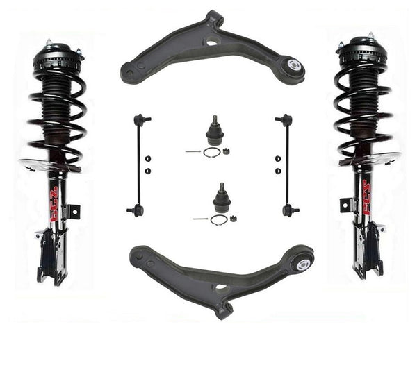 Front Complete Strut & 6 Pieces Chassis kit Fits Chrysler 200 Dodge Avenger
