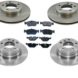 Fits For 03-05 Z4 Roadster 2.5L (2) Front & Rr Brake Rotors Rotor Metallic Pads