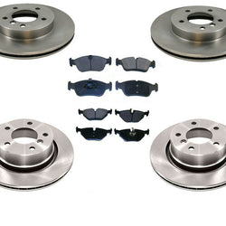 Fits For BMW 03-07 Z4 3.0L Only F & R Brake Disc Rotors & Brake Disc Pads 6pc