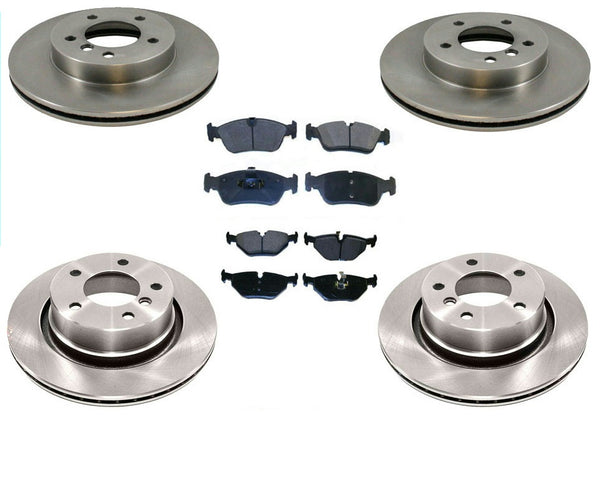 Fits For BMW 03-07 Z4 3.0L Only F & R Brake Disc Rotors & Brake Disc Pads 6pc