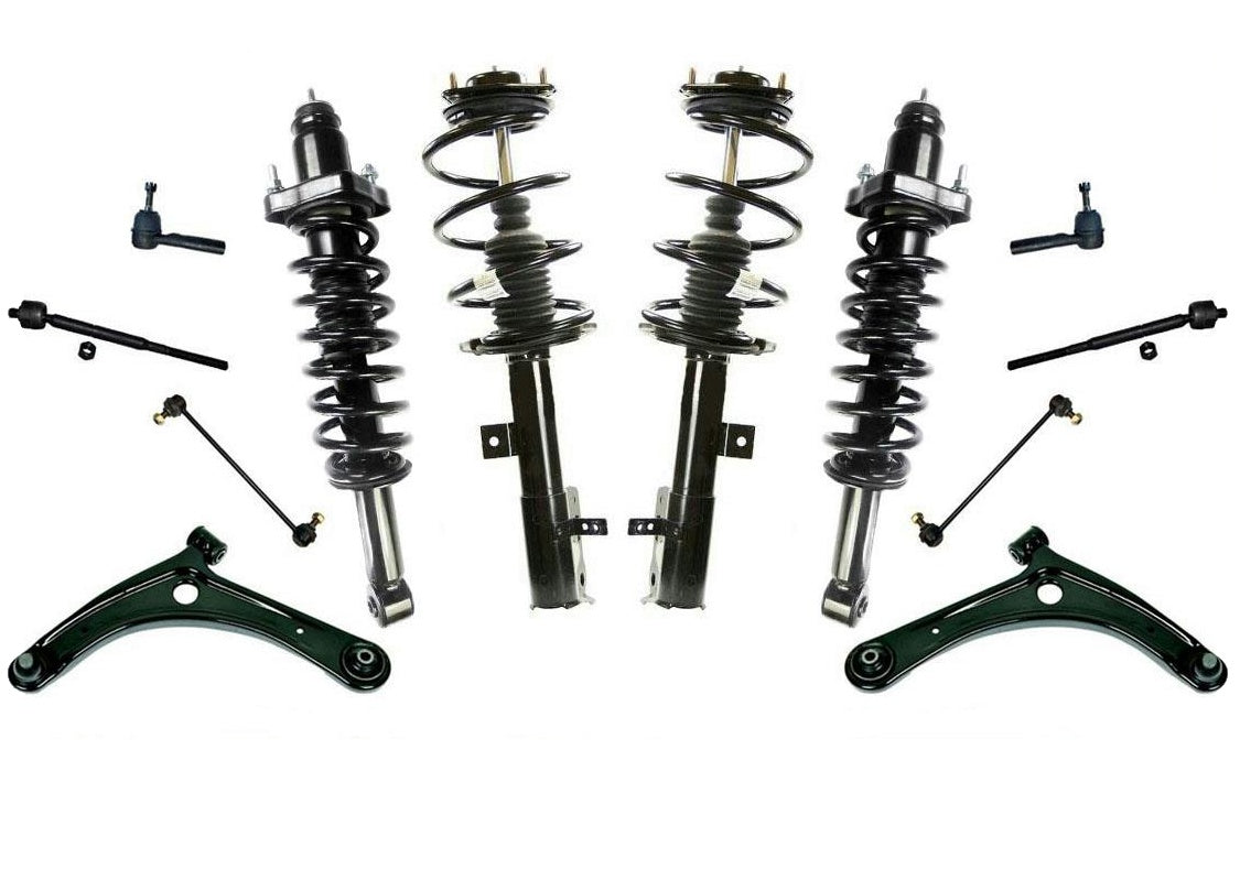 Fits 07-12 Caliber 2.0L 2.4L / No SRT4 (4) Complete Shock Spring Struts Chassis