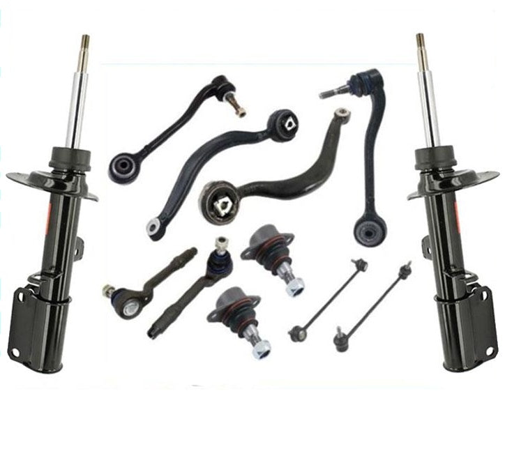 Se adapta a BMW X5 2000-2006, barras de acoplamiento y eslabones de brazos de control de puntales desnudos delanteros