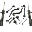 Fits 2000-2006 BMW X5 Front Bare Struts Control Arms Tie Rods & Links