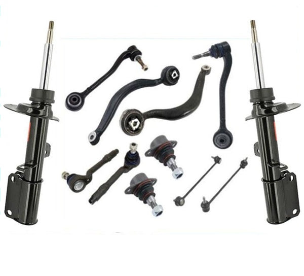 Fits 2000-2006 BMW X5 Front Bare Struts Control Arms Tie Rods & Links