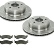2004-2006 Ram SRT10 Pick Up With 8.3L V10 (2) REAR Brake Rotors & Ceramic Pads