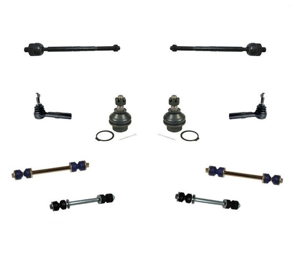 Fits 06-10 Explorer Front Ball Joints Tie Roid Ends F & R Sway Bar Links 10Pc