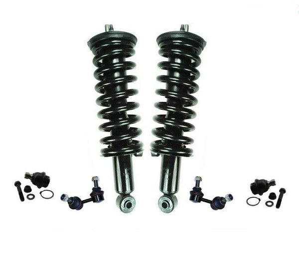 Se adapta a 05-11 Pathfinder Xterra Frt Muelle en espiral Strut Ball Joints Sway Bar Lk 6pc