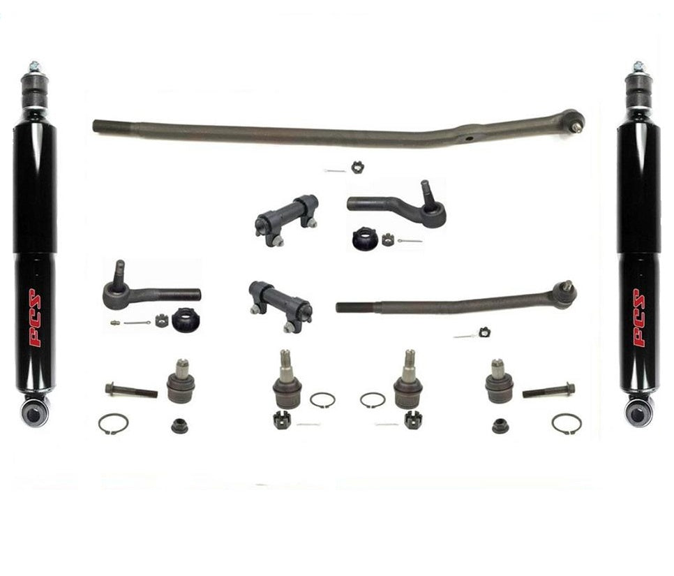 92-06 se adapta a Ford E250 E350 E450 Ford Tie Rods Drag Link Ball Joints Kit de 10 piezas