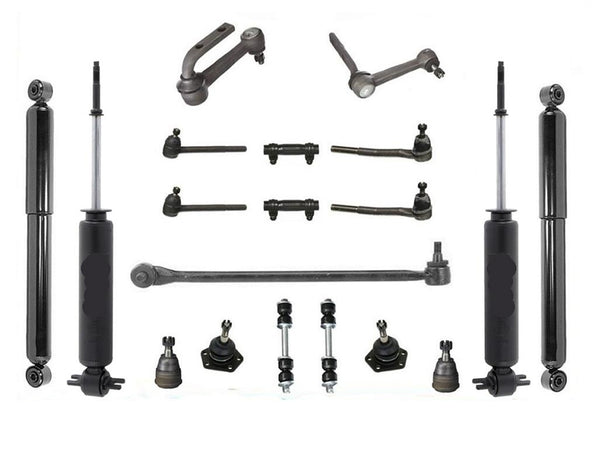 19 Pcs Tie Rods Ball Joints Links Idle Arms For Chevy Astro & GMC Safari 91-05