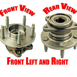 2 100% New 07-10 All Wheel Drive Ford Edge Rear Axle Hub Wheel Bearing Assembly