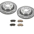 Fits For 2010-2017 Volvo XC60 Rear Brake Rotors & Ceramic Rear Pads