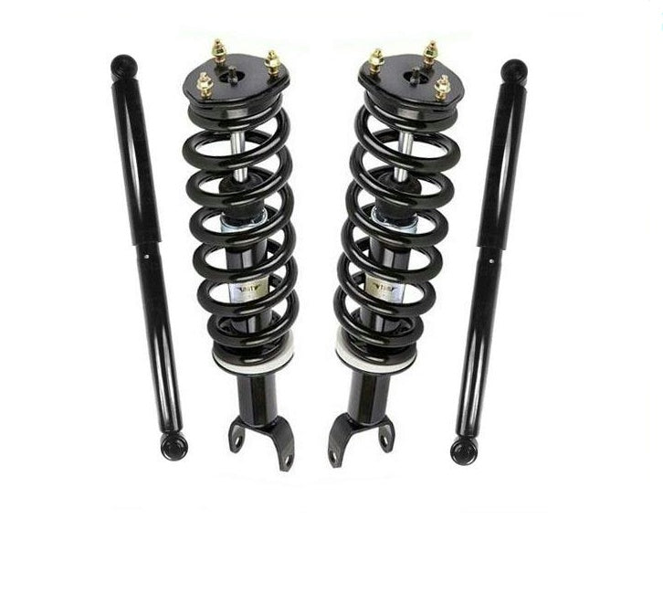 09-14 Ram 1500 Pick Up 4x4 F Coil Spring Strut Upp Mounts With Rear Shocks 4Pc