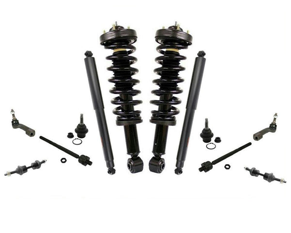 Front Struts Tie Rods Ball Joints Sway Bar For 09-12 F150 Rear Wheel Drive