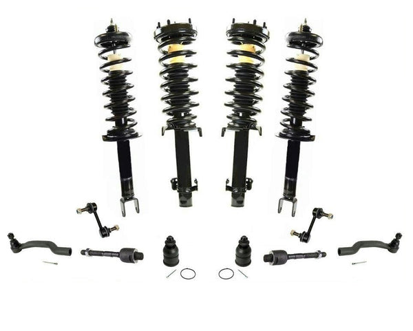 Se adapta a 08-12 Accord 2.4LW/Trans automática 4 varillas de amarre de puntal de resorte helicoidal, 12 piezas