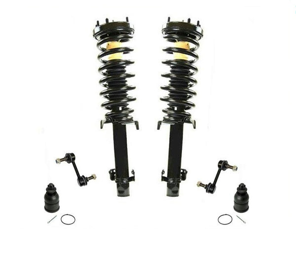 F Puntales de resorte helicoidal Las juntas esféricas se balancean br Se adapta a 08-12 Accord 4 puertas 2.4L Auto 6 piezas