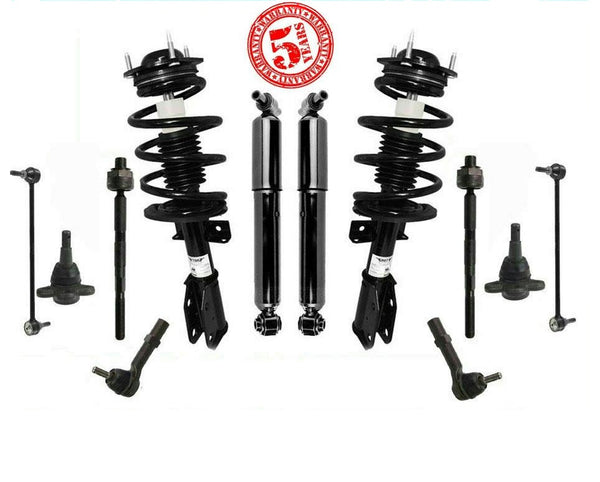 Front Complete Spring Struts Rear Shocks For Acadia Traverse Enclave 12PC KIT