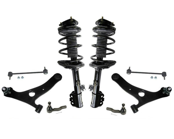 Barras de acoplamiento de brazos de control de puntales delanteros para Toyota Rav4 01-05 tracción delantera 8 piezas