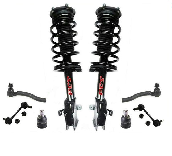 Front Complete Coil Spring Struts Ball Joints Tie Rods Sway Bar For Lincoln MKX