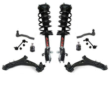 For Lincoln MKX (2) Frt Coil Spring Struts Control Arms BJ Tie Rods Sway Bar 8Pc