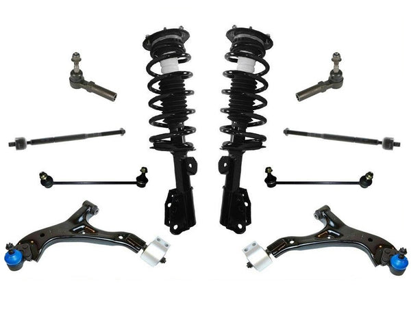 Front Complete Coil Spring Struts For 02-2007 Saturn VUE Control Arms Ball 10Pc