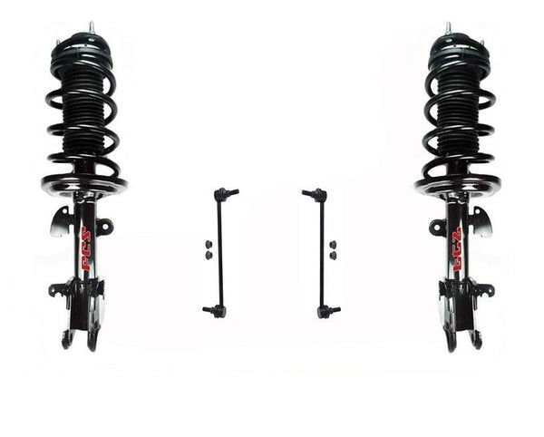 Front Complete Strut & Sway Bar Links Fits 07-13 MDX AWD W/O Electronic/Sport