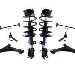 Fits for 08-2016 Town & Country Struts Coil Spring Control Arms Ball J 8Pc Kit