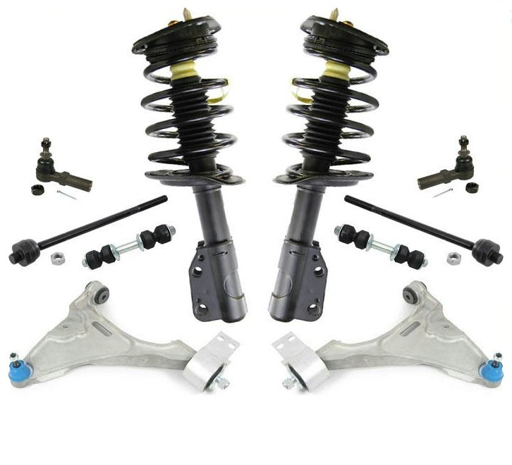 Ft Complete Coil Spring Struts Fits 06-08 Lucerne CXL CX Without Magnetic Rd 10p