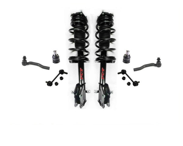 Se adapta a 12-14 Edge EcoBoost FWD puntales de resorte delanteros, juntas esféricas, Kit de 8 piezas