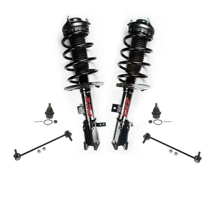 Se adapta a 08-10 Sebring Convertible 2.4L 2.7L FWD puntales de resorte delanteros 6P